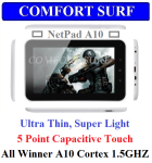 Netpad-A10 AllWinner A10 Cortex 1.5GHz Android 2.3.4 Capactive Tablet