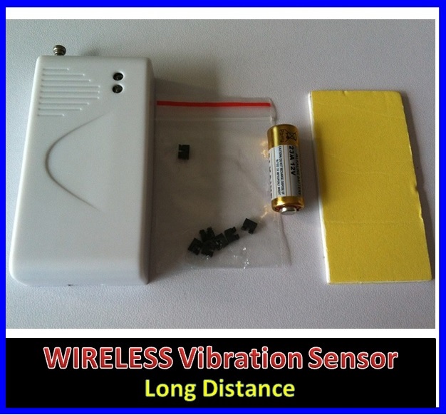 Security Wireless Vibration / Shock Sensor Alarm for wireless alarm GSM/PSTN system