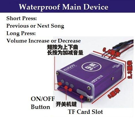 Multi-functions Anti-Theft Waterproof Motorcycle Alarm with Voice