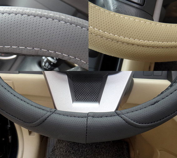High Grade Micro Fiber Leather Car Steering Wheel Cover