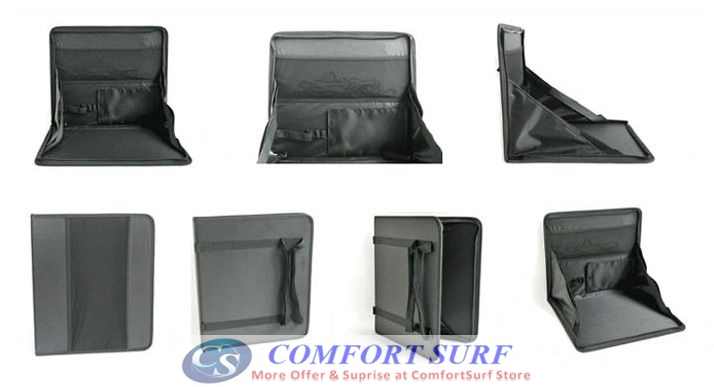 Multi-Purpose Foldable Mini Car Laptop Holder / Dining Table / Store or Keep Files