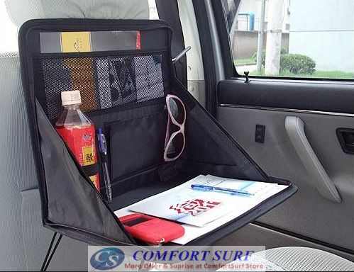Multi-Purpose Foldable Mini Car Laptop Holder / Dining Table / Store or Keep Files