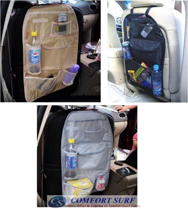 Car Multi Pockets Back Seat Organizer Hanging Holder Storage Bag