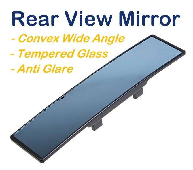 Universal Car Interior Blue Rear Mirror