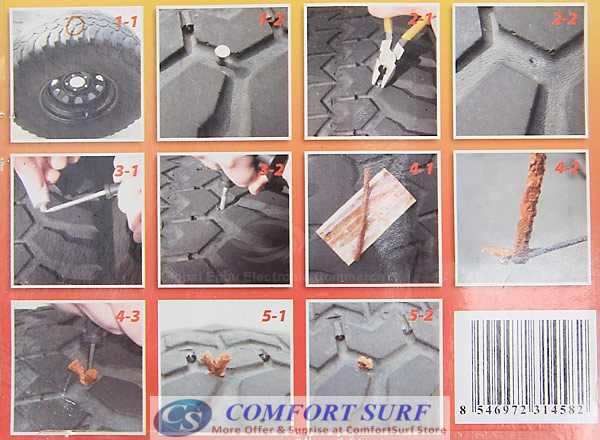 Car Vehicles Tire Repair Kit