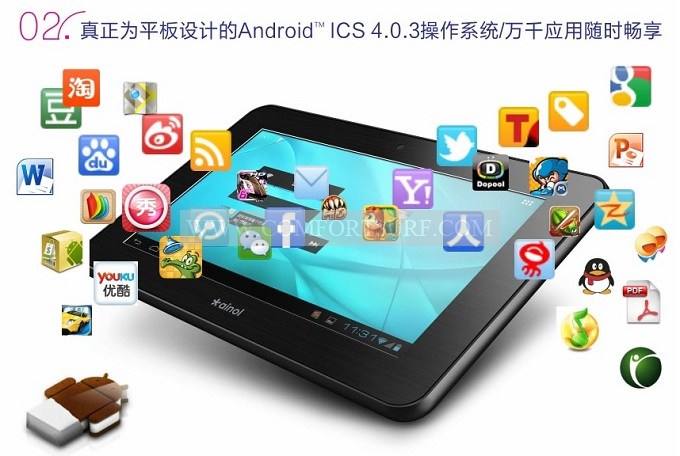 Ainol Novo7 Mars 1G DDR3 Cortex A9 Amlogic 8726-M3L