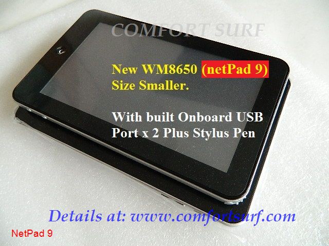 7inch NetPad 9 WonderMedia WM8650 Ver 9 MID Tablet PC 7inch NetPad 9 WonderMedia WM8650 Ver 9 MID Tablet PC