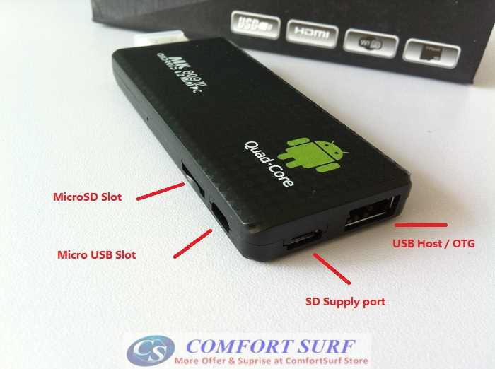 MK809 III Android 4.2 2GB RAM Mini PC TV Dongle
- - Turn Your TV into A Smart TV with android 4.1 Jelly
Bean