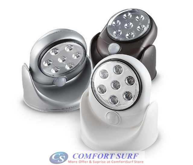 Automatic Indoor / Outdoor Motion Sensor Activated Cordless with 7 LEDs Light