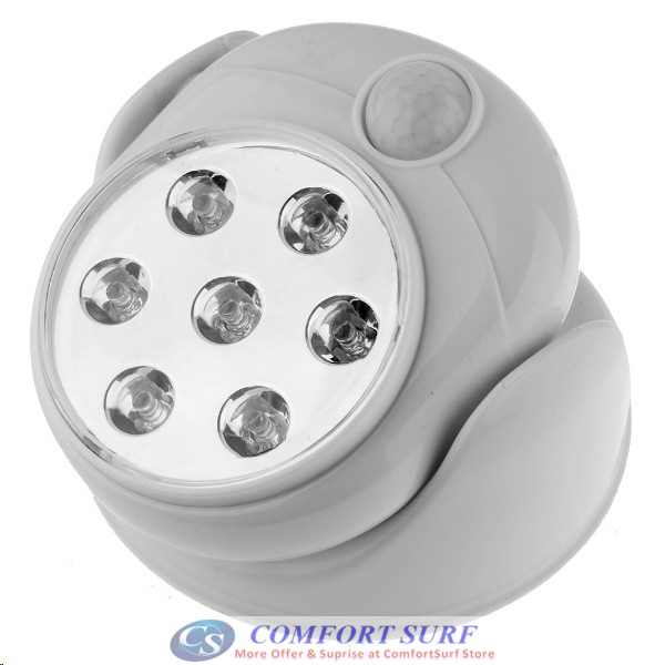 Automatic Indoor / Outdoor Motion Sensor Activated Cordless with 7 LEDs Light