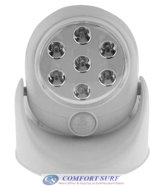 Automatic Indoor / Outdoor Motion Sensor Activated Cordless with 7 LEDs Light