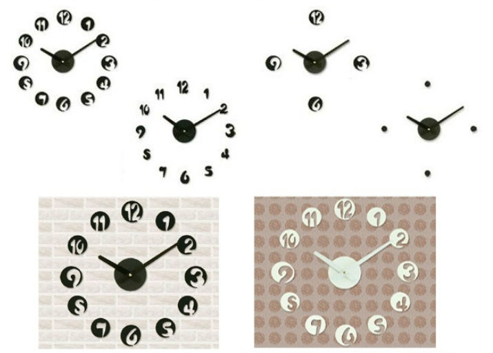 DIY Wall Acrylic Clock - Number Design