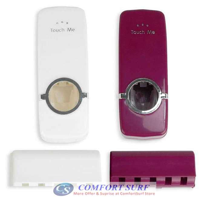 Touch Me! Toothpaste Automatic Dispenser + Toothbrush Holder Touch Me! Toothpaste Automatic Dispenser + Toothbrush Holder