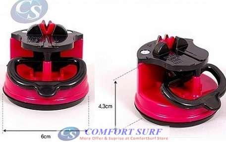 Knife Sharpener with Suction Pad base with Tungsten Steel Grinders