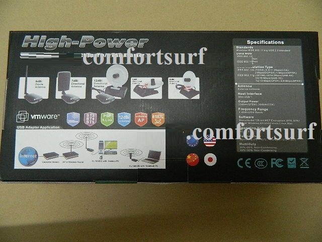 Diamond 560000G 12dBi High-Power Clipper 2000mW 802.11b/g USB Wifi Adapter Diamond 560000G 12dBi High-Power Clipper 802.11b/g USB Wifi Adapter