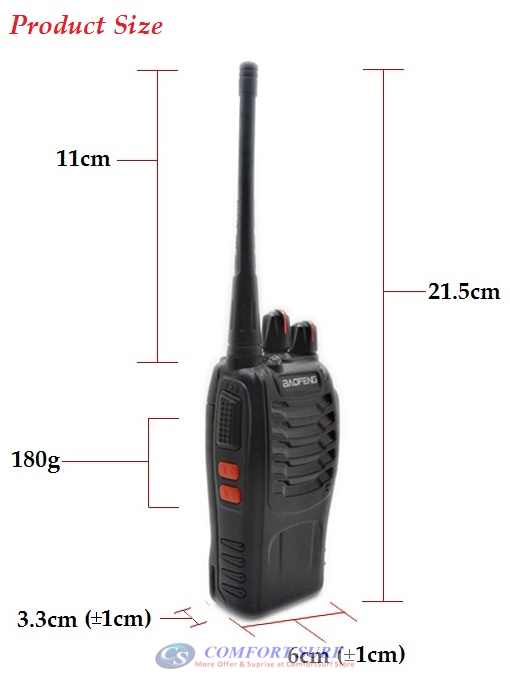 Baofeng BF - 888S VHF / UHF FM Transceiver Walkie Talkie Baofeng BF - 888S VHF / UHF FM Transceiver Walkie Talkie