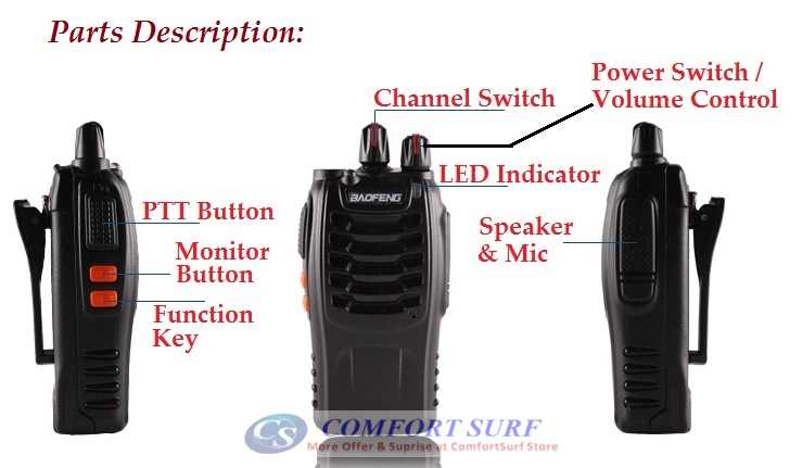 Baofeng BF - 888S VHF / UHF FM Transceiver Walkie Talkie Baofeng BF - 888S VHF / UHF FM Transceiver Walkie Talkie