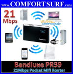 21Mbps Bandluxe PR39 3G HSPA+ Mobile Broadband Mifi Wifi Router