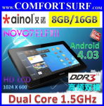 Ainol Novo7 Elf II Dual Core 8GB HD Android 4.0.3 ICS Tablet PC