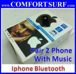 Smartphone Bluetooth Headset - Pair 2 Phone + Media support (iphone)
