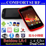 4.0" 1.2Ghz Qualcomm 8225 Dual Core Android FM GPS SmartPhone