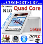 10.1" Sanei N10 Quad Core IPS Screen 16GB Android 4.0.4 Tablet PC