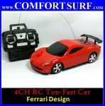 4 CHANNEL Ferrari Design Top-Fast RC IR remote control Car Toy With Light