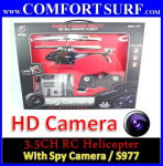 Camstryker WL S977 RC Helicopter + Spy Camera + LED Light + Gyro + 3.5CH