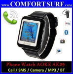 Aoke 09 Watch Touch Screen Phone Call SMS, Spy Camera + BT, FM, MP3/MP4
