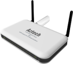 Aztech 4-Port Wireless-N + HSPA Support (HW550-3G)