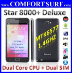 Star N8000+ Deluxe 1.4GHz Dual Core Dual SIM GPS Android 4.04 SmartPhone