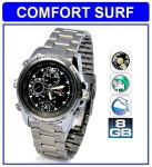8GB HD Waterproof Spy Watch Camera Video camcorder (silver)