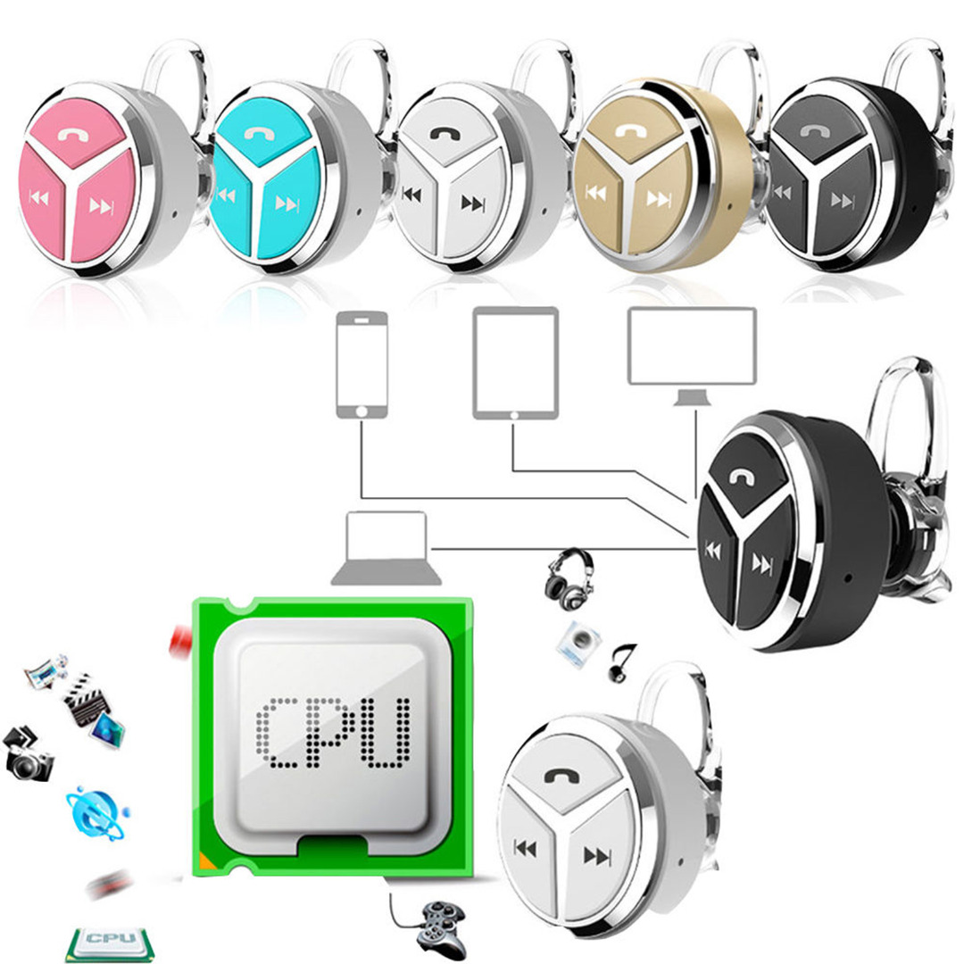 Bluetooth In-Ear Stereo Headset Q5 Wireless Sports Headphones Earbud Earphone