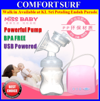 MissBaby Quality USB Portable Electric Massage Breast Pump 9 Mode Control, BPA FREE