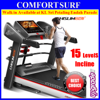 Android 7" LCD Touch Screen 4.0HP Chislim 7016 Electric Auto Incline Treadmill 62CM Wide Platform 4Ways Spring Damping