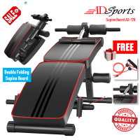 ADSports AD-178 Multifunction Fitness Gym Foldable Sit Push Ups Bench Abdominal Muscle Workout Supine Board Bench Chair
