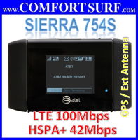 ATT Sierra 754S 100Mbps LTE  / 42Mbps HSPA+ 4G 3G MIFI Mobile WIFI Router