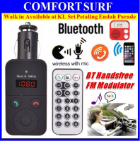 Car Wireless Bluetooth Hands-free Kit MP3  / WMA Player FM Transmitter Modulator