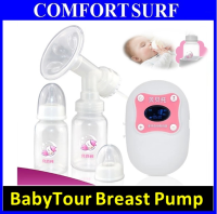 BabyTour Portable LCD Electric Breast Pump with Massage, Battery & 9 Mode Control