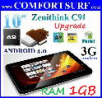 Zenithink C91 Upgrade 1GB RAM + 8GB Android 4.0s ICS Tablet PC