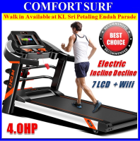 Powerful Pro Treadmill Chislim S500 Luxury 4.0HP Electric Incline Decline + 7 Inch LCD Wifi