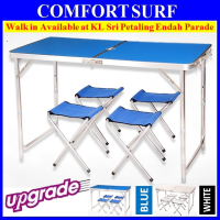 New Portable Foldable Aluminium Table Camping Outdoor Booth Picnic 120 x60cm