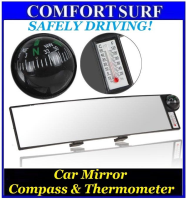 Auto Vehicle Car Real View Inner Interior Mirror Compass & Temperature Measure Function