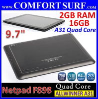 9.7" Netpad F898 A31 QuadCore IPS Display 2GB RAM 16GB Android 4.1