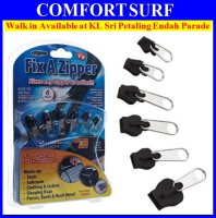 Fix A Zipper Zip Slider Rescue Instant Repair Kit Replacement AS SEEN ON TV 6 Pcs