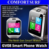 GV08 Real Smart Watch Phone With SIM Slot Camera Bluetooth Touch Screen