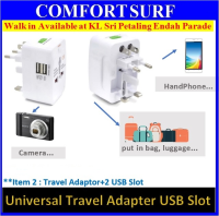 Universal Travel Adapter Plug International Charger adapter Dual USB Port