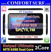 Netpad Ultimate Dual Core 3.5G Phone Call MTK Android 4.0.4  GPS Tablet PC