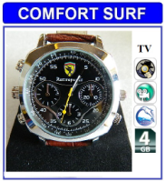 4GB HD 720p Waterproof Spy Watch With TV AV Out