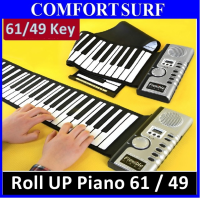 Roll Up Piano Flexible Portable Electronic Soft Piano Keyboard 49 / 61 key